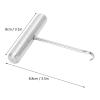 Locadence Sports Tennis Stringing Machine Tools, 3.1X3.5in Stainless Steel Tennis Racket String Assistance Puller, Racquet Pull Hook Stringing Tool for Pointed Tennis and Badminton Rackets view 3