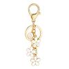 SELOVO Name Keychain Initial B Cute Keychain Flower Keyring for Women Purse Charms for Handbags view 1