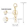 SELOVO Name Keychain Initial B Cute Keychain Flower Keyring for Women Purse Charms for Handbags view 2