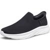 AMANSSSE Women's Slip on Walking Shoes Tennis Nursing Gym Sneakers Workout Comfortable Zapatos de Mujer Black Size 5.5 view 1
