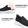 AMANSSSE Women's Slip on Walking Shoes Tennis Nursing Gym Sneakers Workout Comfortable Zapatos de Mujer Black Size 5.5 view 3