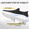 AMANSSSE Women's Slip on Walking Shoes Tennis Nursing Gym Sneakers Workout Comfortable Zapatos de Mujer Black Size 5.5 view 4