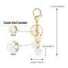 SELOVO Cute Keychain Key Chain for Women Flower Lovely Key Chain Initial Keychain Girls Letter K view 2