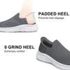 AMANSSSE Womens Slip On Shoes Walking Sneakers Workout Gym Tennis Nurse Maternity Shoes Zapatos de Mujer Grey Size 9.5 view 4