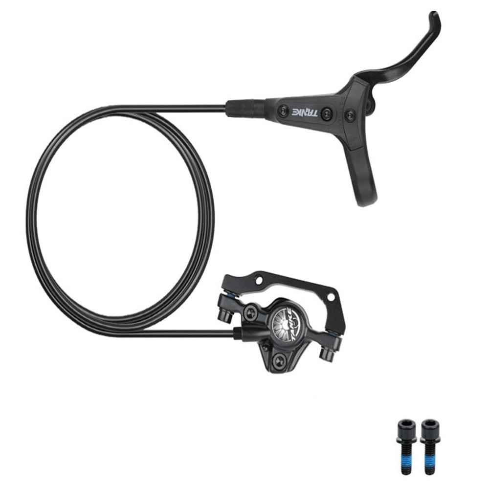 FukkeR Road Bikes Hydraulic Disc Brake Kit with Caliper PM/is Adapter Bicycles Aluminum Right Rear Brakes 1600mm for Folding Bikes BMX E-Bikes Fit 160mm Rotor