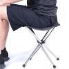 BIJKHSISN Outdoor Folding Stool Stainless Steel Portable Folding Picnic Camping Stool Mini Storage Fishing Chair Ultralight Furniture (Size : 02) view 4