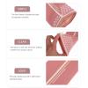 TOGEVAL Volleyball Arm Sleeves for Women Breathable Elastic Wrist Protectors for Outdoor Sports Lightweight and Comfortable Pink view 3
