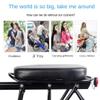 KYEQATY Bike Rear Seat Cushion Shockproof PU Leather Child Rear Shelf Saddle Cycling Child Seats Accessories, Black view 4