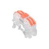 DWFSKZKV 222-211/212/213 Fast Connectors with DIN Rail Feet 2.5mm Cable 2/4/6 Pins Mounting on NS35 Compact Splicing Wring Terminal Block (Color : 222-212-transparent, Size : 50 Pcs) view 1