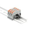 DWFSKZKV 222-211/212/213 Fast Connectors with DIN Rail Feet 2.5mm Cable 2/4/6 Pins Mounting on NS35 Compact Splicing Wring Terminal Block (Color : 222-212-transparent, Size : 50 Pcs) view 2