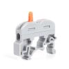 DWFSKZKV 222-211/212/213 Fast Connectors with DIN Rail Feet 2.5mm Cable 2/4/6 Pins Mounting on NS35 Compact Splicing Wring Terminal Block (Color : 222-212-transparent, Size : 50 Pcs) view 3