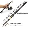 Telescopic Fishing Rod Combos Ultra-short ultra-hard mini sea rod portable telescopic rock fishing long-distance rod fishing rod set Portable Fishing Rods Outdoor Fishing Poles ( Size : 2.4m3000 ) view 3