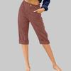 LRMQS Womens Capri Pants Summer Trendy Casual Elastic Waist Cropped Trouser Fashion Resort Wear Beach Vacation Capris Clothes view 2