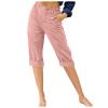 LRMQS Womens Capri Pants Summer Trendy Casual Elastic Waist Cropped Trouser Fashion Resort Wear Beach Vacation Capris Clothes view 1