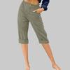 LRMQS Womens Capri Pants Summer Trendy Casual Elastic Waist Cropped Trouser Fashion Resort Wear Beach Vacation Capris Clothes view 2