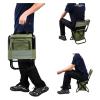 BIJKHSISN Fishing Chair with Cooler Bag Compact Fishing Stool Foldable Camping Chair Outdoor Folding Ice Bag Chair with Storage Bag (Size : Green) view 4