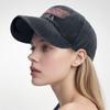 American Flag Hat Distressed Cotton Baseball Cap USA Vintage Trucker Hat Adjustable Dad Cap for Men Women Black view 3