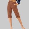 LRMQS Womens Capri Pants Summer Trendy Casual Elastic Waist Cropped Trouser Fashion Resort Wear Beach Vacation Capris Clothes view 2