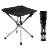 BIJKHSISN Folding Camping Tripod Stools Portable Fishing Stool Outdoor Foldable Chair Beach Small Tripod Stool for Campe Fishing Supplies (Size : L)