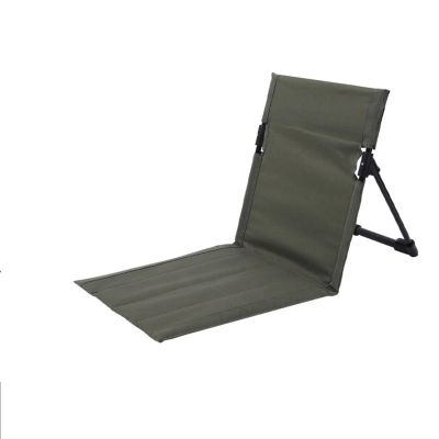 BIJKHSISN PACOONE Outdoor Camping Folding Chair Backrest Beach Portable Cushion Chair Tent Leisure Balcony Park Lawn Picnic Seat Fishing (Size : Green)