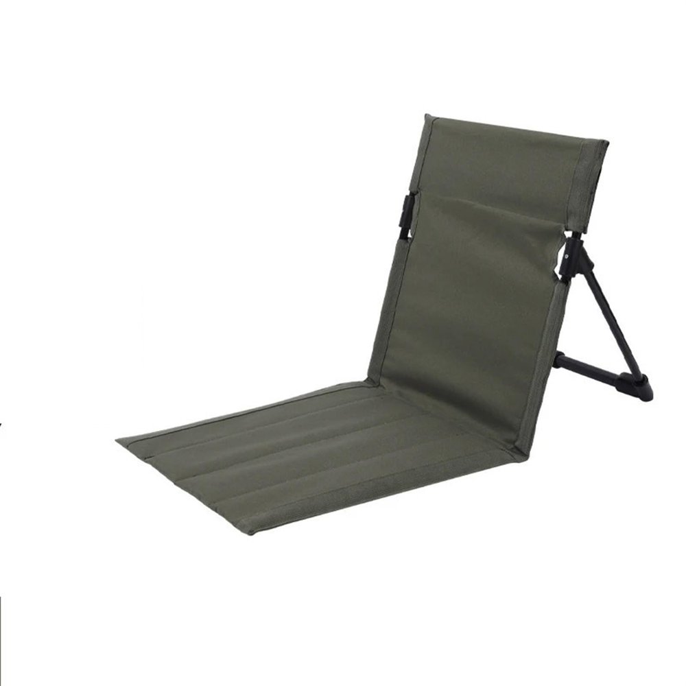 BIJKHSISN PACOONE Outdoor Camping Folding Chair Backrest Beach Portable Cushion Chair Tent Leisure Balcony Park Lawn Picnic Seat Fishing (Size : Green)