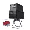 BIJKHSISN Collapsible Slacker Chair Folding Stool with Carry Bag for Fishing Camping (Size : Red) view 3