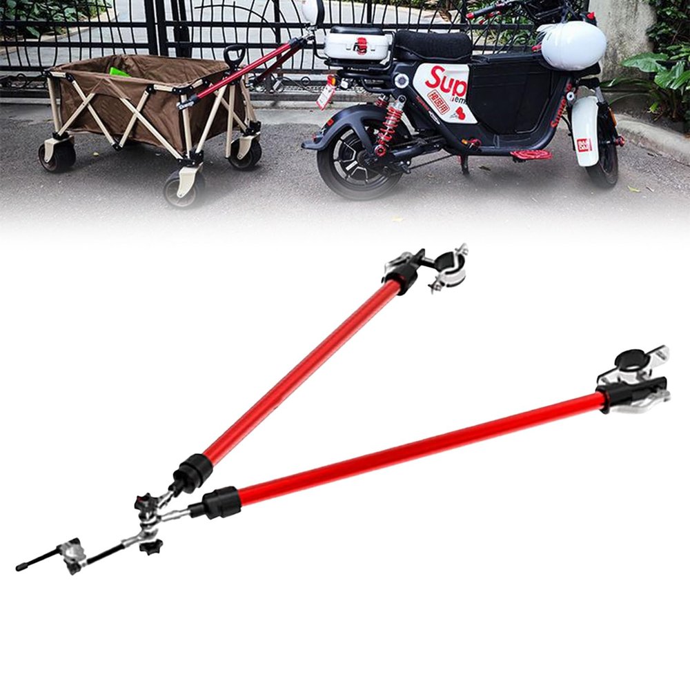 Bicycle Tow Bar Vehicle Connecting Rods Bike Trailer Cargo Towing Pole E-Bike Campervan Connector (Color : Y-C)