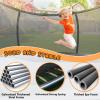 Liyarya 12FT Trampoline for Kids/Adults - Outdoor Trampolines with Enclosure Net Curved Poles and Ladder, Heavy Duty Trampoline for Backyard, Anti-Rust Coating Leg, ASTM Approval view 4