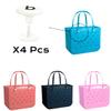 Accessories for Bogg Bag, 4 Pcs Replacement Handle Buttons for Bogg Bag, 2 Hooks for Bogg Bag, 2 Insert Charm Carabiner Key Chain for Bogg Bag, Bogg Bag Clips view 2