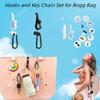 Accessories for Bogg Bag, 4 Pcs Replacement Handle Buttons for Bogg Bag, 2 Hooks for Bogg Bag, 2 Insert Charm Carabiner Key Chain for Bogg Bag, Bogg Bag Clips view 3