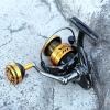 NineFit Basics Ultra Smooth Spinning Fishing Reels,Powerful Metal Fishing Reel,Surf Casting Reel,for Boat Rock Freshwater Saltwater Fishing Boat Fishing, 7000, black view 2
