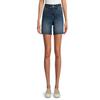 Time and Tru Women's Mid Rise Raw Hem 6" Denim Shorts (US, Numeric, 8, Regular, Regular, Medium Wash) view 1