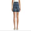Time and Tru Women's Mid Rise Raw Hem 6" Denim Shorts (US, Numeric, 8, Regular, Regular, Medium Wash) view 2