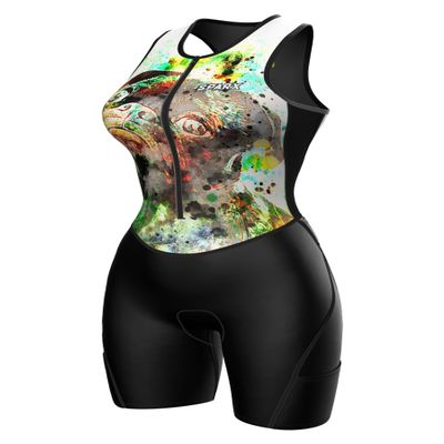 Sparx Women Triathlon Suit Tri Short Racing Cycling Swim Run (Puppy, S)