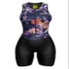 Sparx Women Triathlon Suit Tri Short Racing Cycling Swim Run (Leaf&Flower, XL) view 2