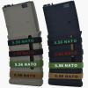 45 Pack Miaozhun Magazine Marking Bands, 5.56 NATO, .300 Blackout, 7.62x39mm Magazine Caliber Identification (Black and Coyote Brown Base) view 3