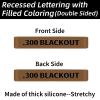 60 Pack Miaozhun Magazine Marking Bands, 5.56 NATO, .223Remington, .300 Blackout, Subsonic, 7.62x39mm, .308Winchester Magazine Caliber Identification (Coyote Brown-Black) view 2