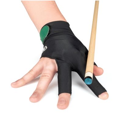 McDermott Billiard Pool Cue Glove - for Right Hand (Left-Handed Player) (Black, X-Large)