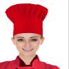 CRJHNS Chef Hat,Adult Adjustable Hook and Loop Tape Baker Hat Kitchen Cooking Chef Cap for Men Women Kids Red view 1