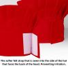 CRJHNS Chef Hat,Adult Adjustable Hook and Loop Tape Baker Hat Kitchen Cooking Chef Cap for Men Women Kids Red view 2