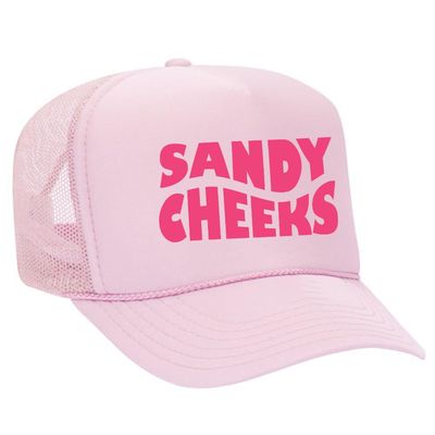 JOES SURF SHOP Sandy Cheeks Foam Snapback Trucker Hat-Pink