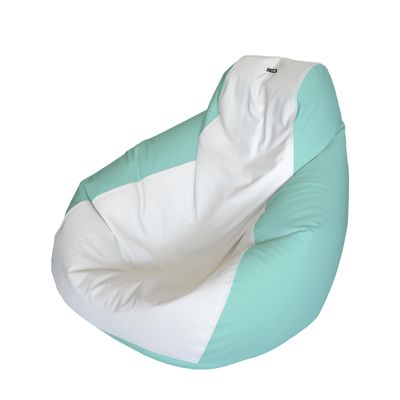 E-SeaRider Teardrop Marine Beanbag (White/Seafoam, Medium)