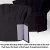 CRJHNS Chef Hat,Adult Adjustable Hook and Loop Tape Baker Hat Kitchen Cooking Chef Cap for Men Women Kids Black view 2