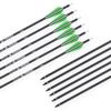 Archery Bow Carbon Arrow Hunting Target Practice Arrows 28 Inch with Removable Tips for Compound & Recurve Bow Spine 500 6PCS Pack view 3