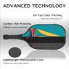 KUAVETO Pickleball Paddles Set, All The DIY Fun You can Have with Sailing Yacht-AF78 Pattern Custom Made Honeycomb Polymer Core- Includes 2 Paddles, 4 Balls, and a Carry Bag view 3
