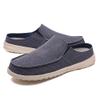 Abborora Mens Slippers, Canvas House Slipper for Men, Slip On Men's Loafers, Indoor Outdoor House Shoes (Blue,12.5) view 2