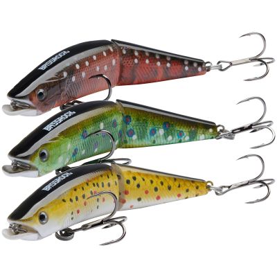 BASSROCK Minnow Swimbait Bass Trout Fishing Lure with Movable Lip Hard Bait 3.5 1/2oz