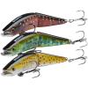 BASSROCK Minnow Swimbait Bass Trout Fishing Lure with Movable Lip Hard Bait 3.5 1/2oz view 1