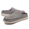 Abborora Mens Slippers, Canvas House Slipper for Men, Slip On Men's Loafers, Indoor Outdoor House Shoes (Gray,9.5) view 2