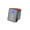 AHGDDA 2822-3 Gear with Red/Green/Blue Light Waterproof KCD6 Rocker Aluminum Brushed Panel High-Gloss Edge Metal Boat Switch (Color : B(Silver P) 3-Speed, Size : 9-24V) view 1